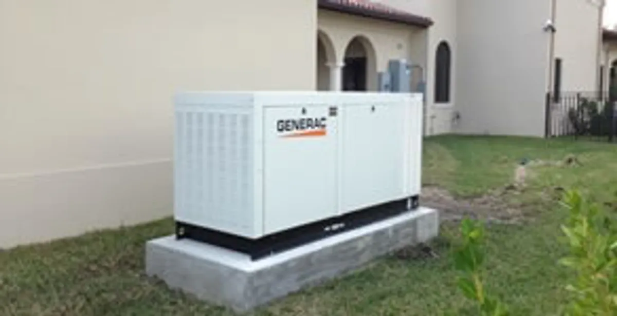 generator installation service showing standby generator professionally installed for residential power backup in Wilmington, NC