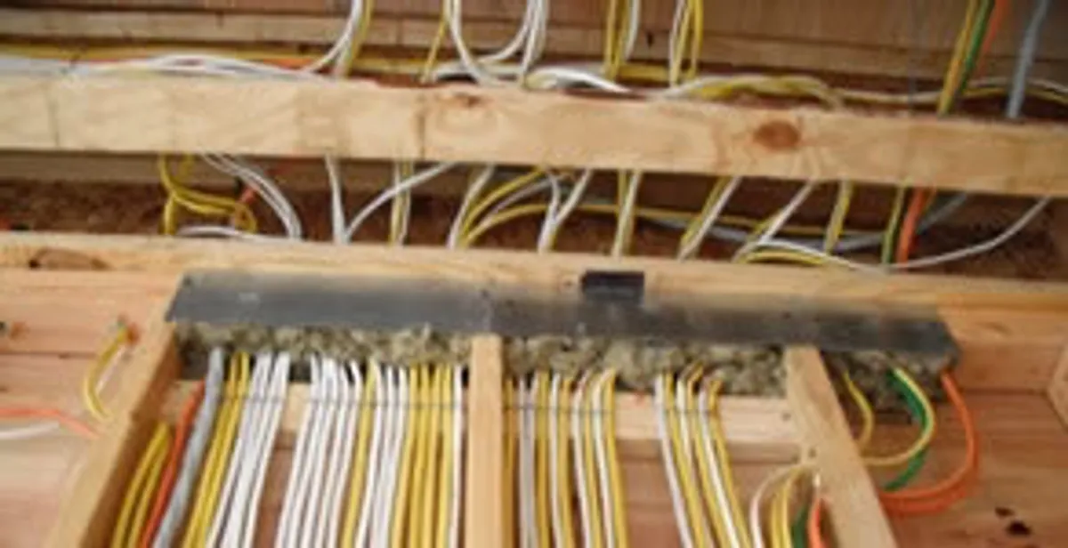 new construction wiring services with organized electrical rough-in performed by licensed electricians in Wilmington, NC