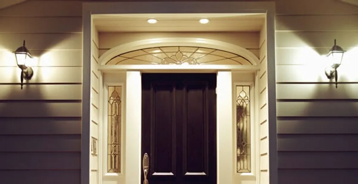 security light installation services with professionally installed entryway lighting in Wilmington, NC