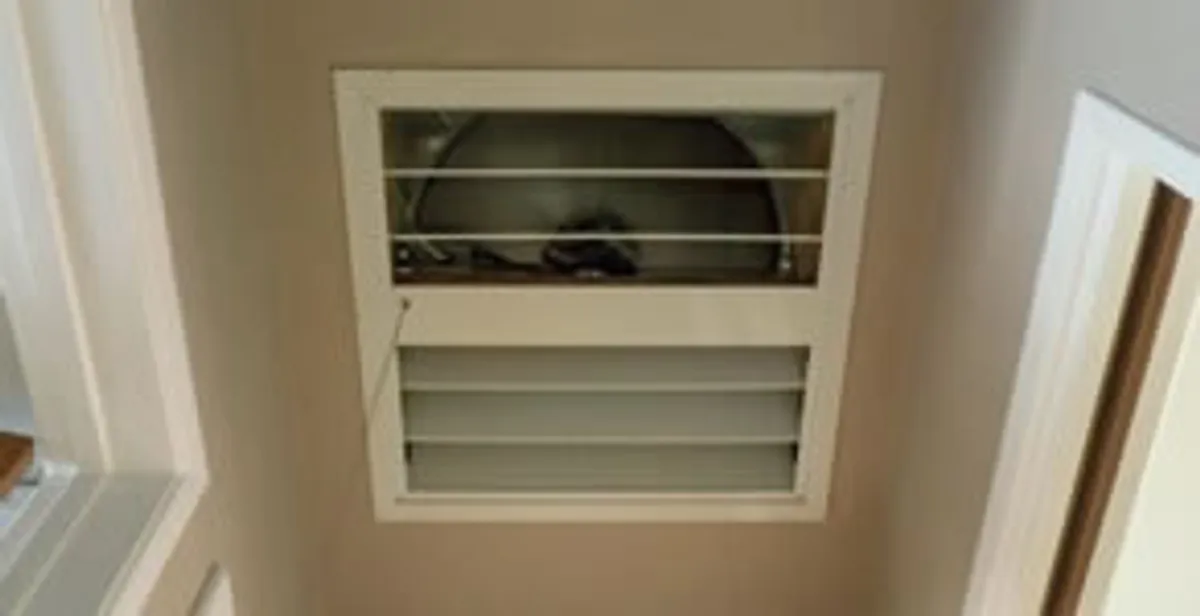 whole house fan installation services with ceiling-mounted ventilation system in Wilmington, NC